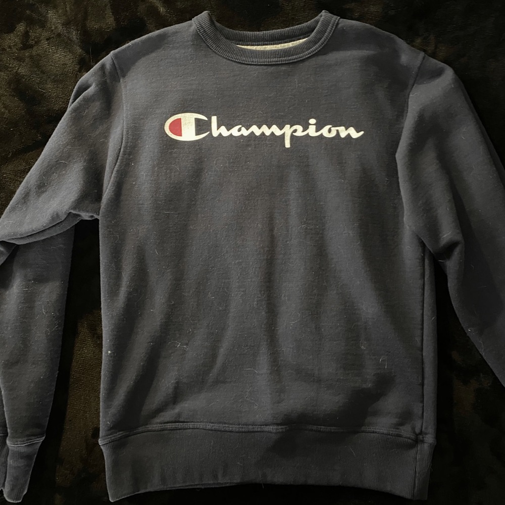 Champion navy crewneck hoodie